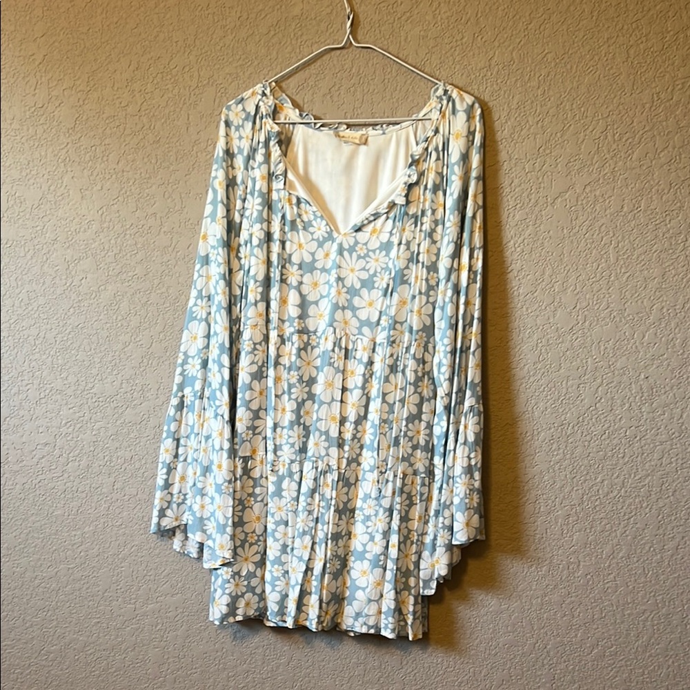 Altar’d State Floral Print V-Neck Dress